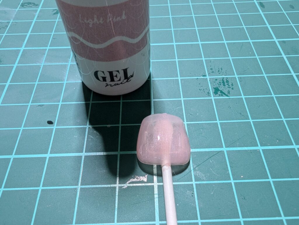 カラージェル塗ったあと