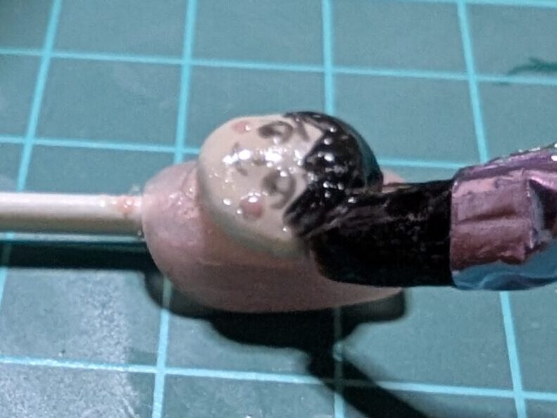 3dパーツの横にアイシングジェル