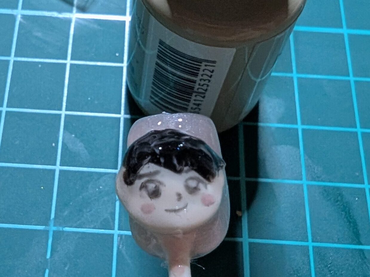 トップコートを塗った写真