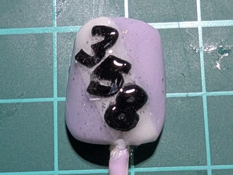 帯ネイル完成写真